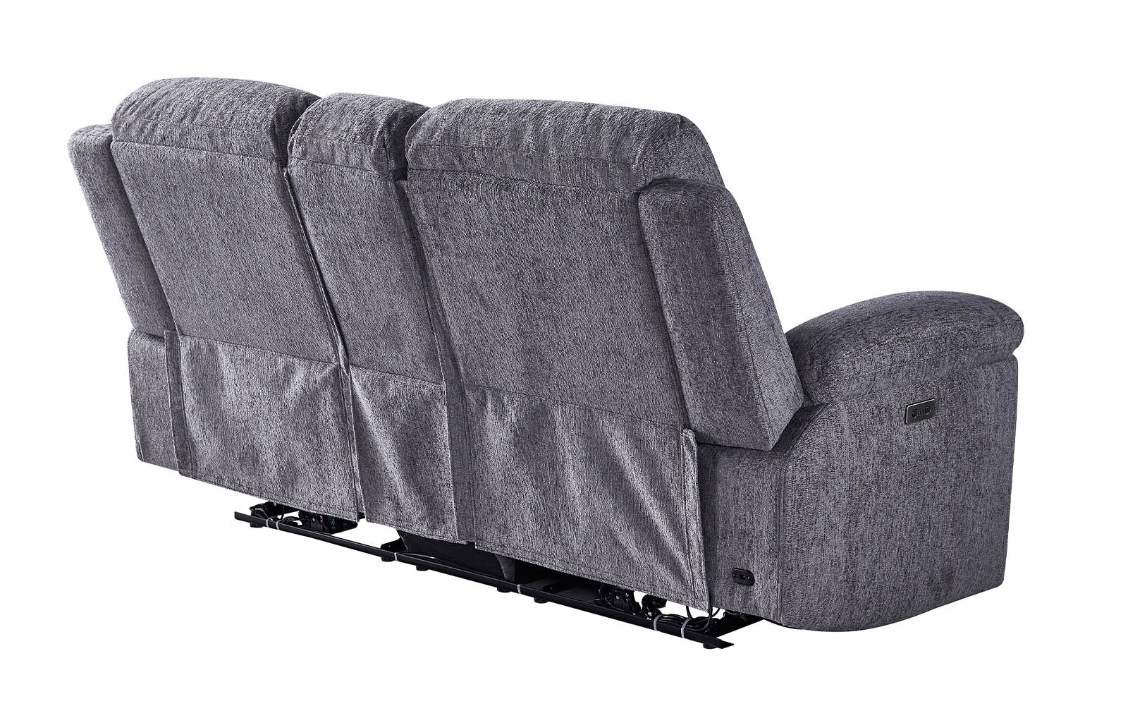 Lyla 2 Seater Power Recliner - Grey - Dante Furniture