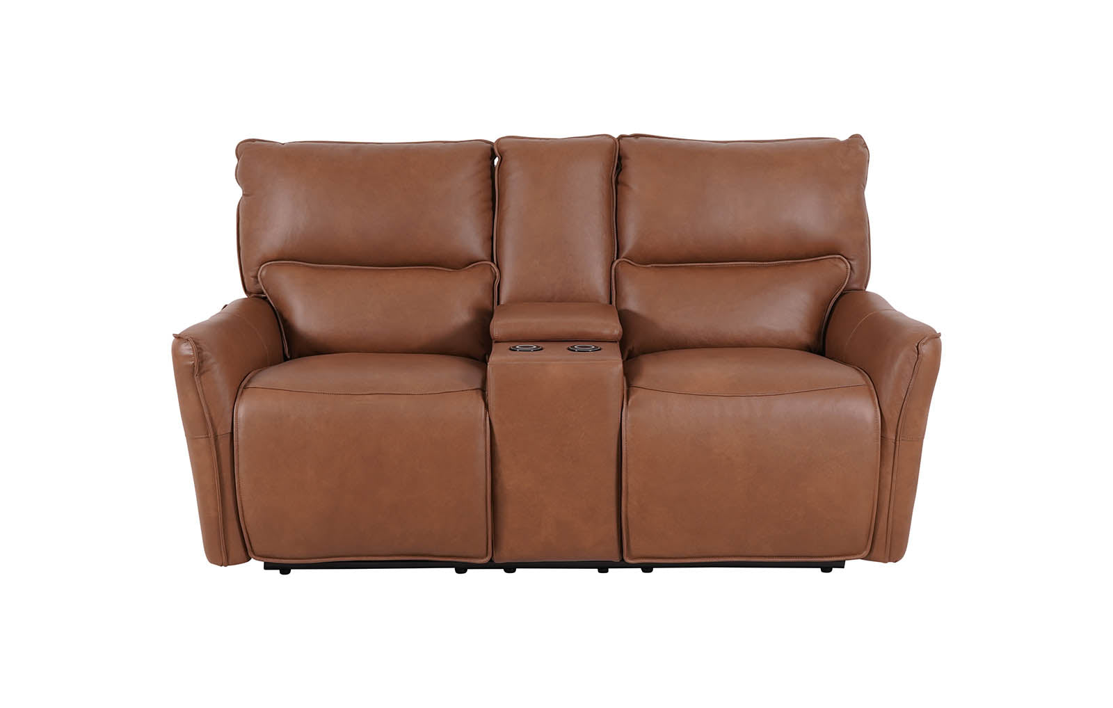 Gracie 2 Seater Smart Sofa Power Recliner With Console - Tan - Dante Furniture