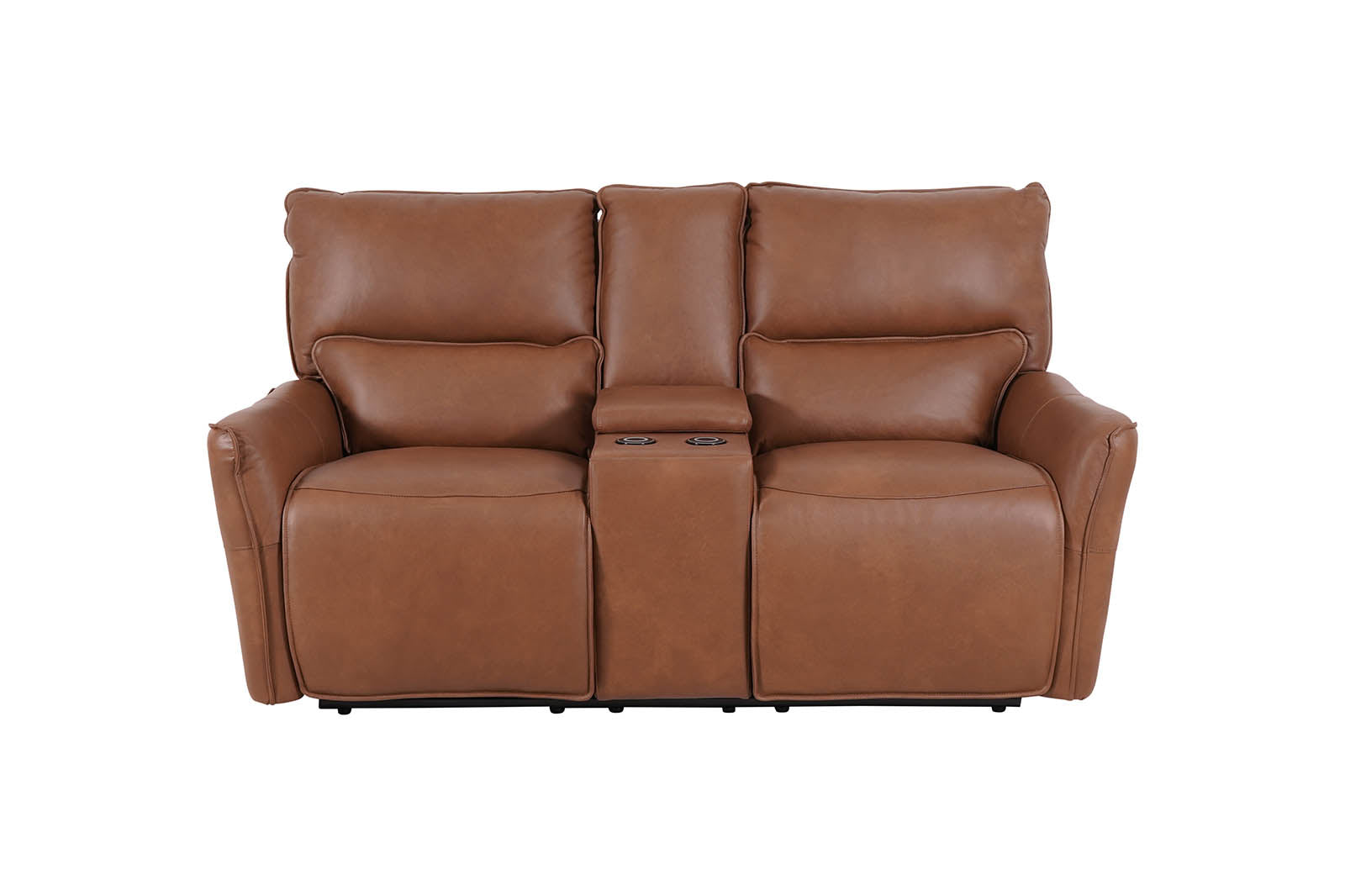 Gracie 2 Seater Smart Sofa Power Recliner With Console - Tan - Dante Furniture