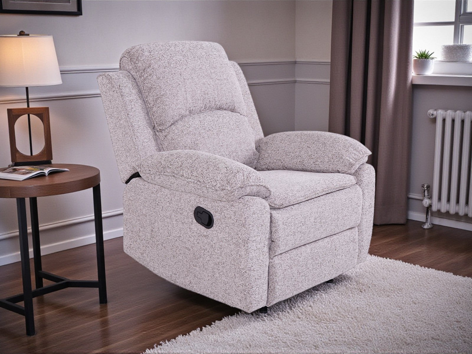 Bronte Recliner Armchair - Beige - Dante Furniture