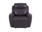 Eiger Grey Leather Recliner