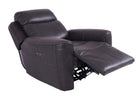 Eiger Grey Leather Recliner