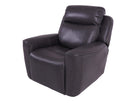 Eiger Grey Leather Recliner