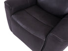 Eiger Grey Leather Recliner