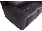 Grey Leather 2-Seater Power Recliner Sofa