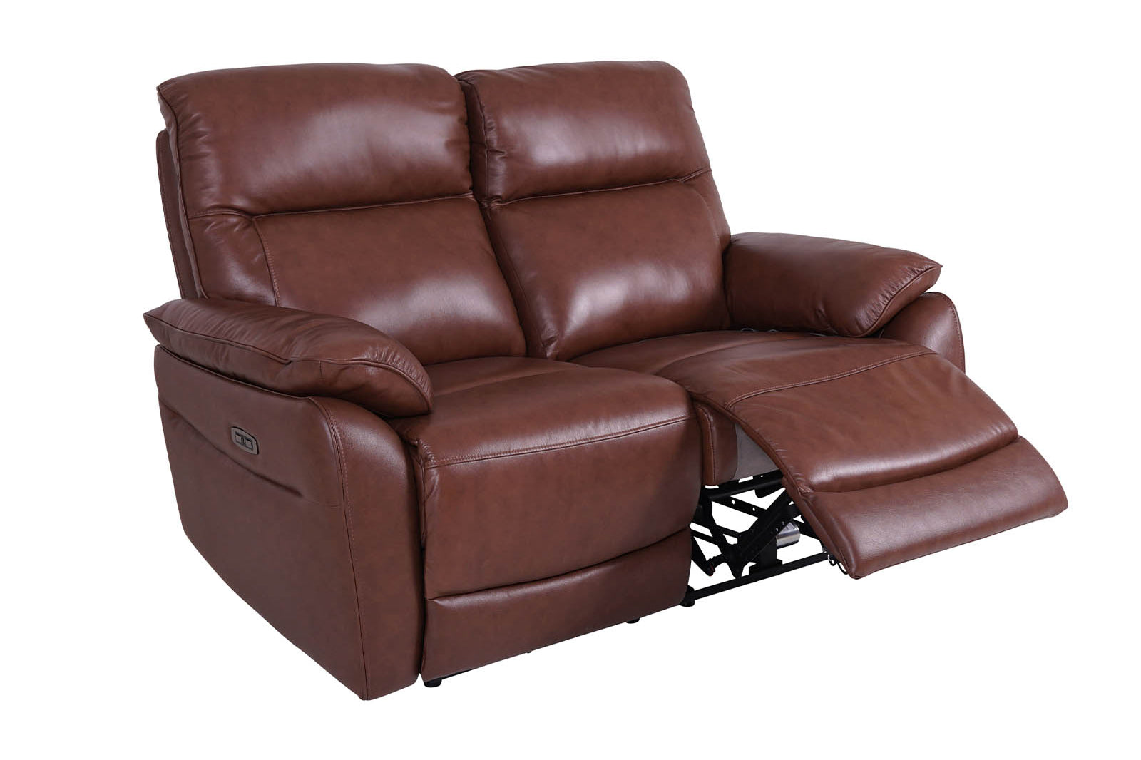4 Seater Power Recliner Sofa Brown
