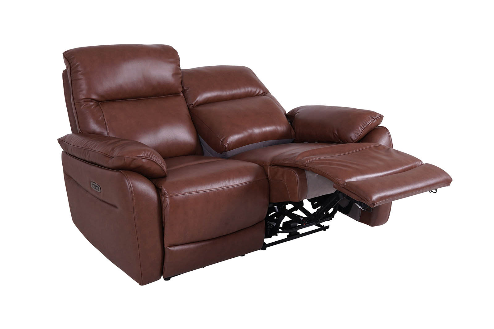 5 Seater Power Recliner Sofa Brown