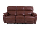 3-Seater Power Recliner Sofa Brown
