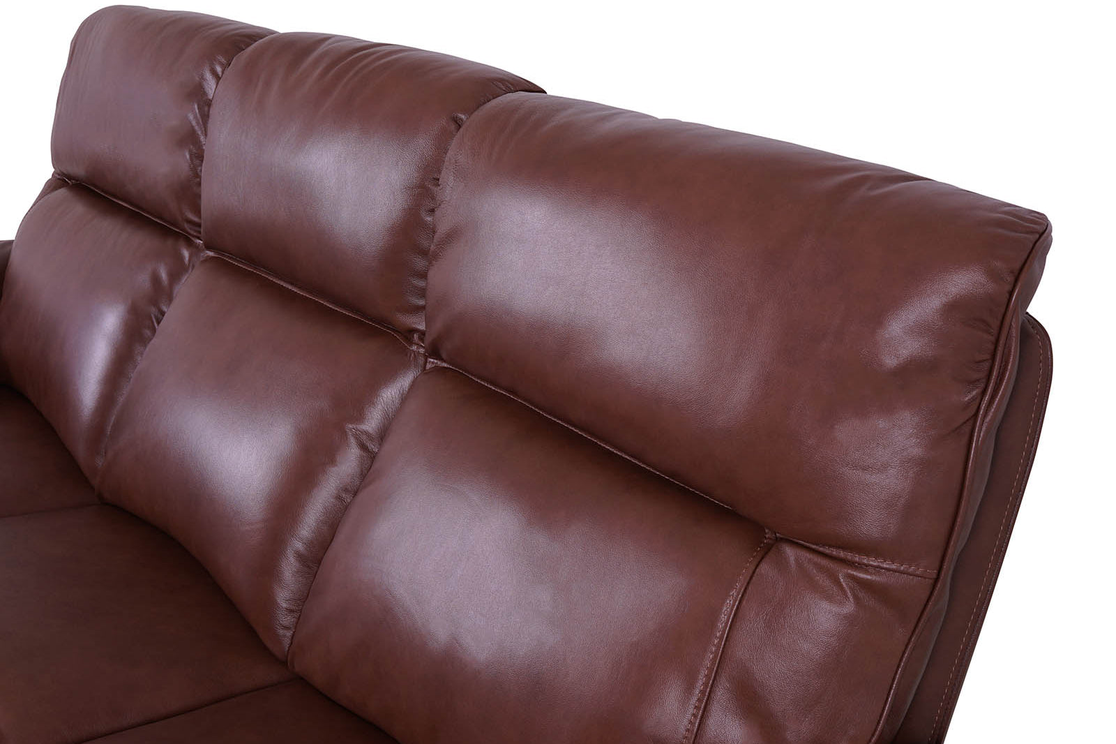 3-Seater Power Recliner Sofa Brown