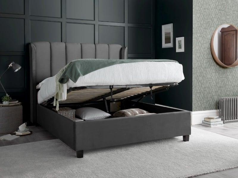 Fabric 2 Drawer Storage Bed