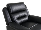 black leather recliner armchair