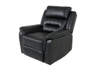black leather recliner armchair
