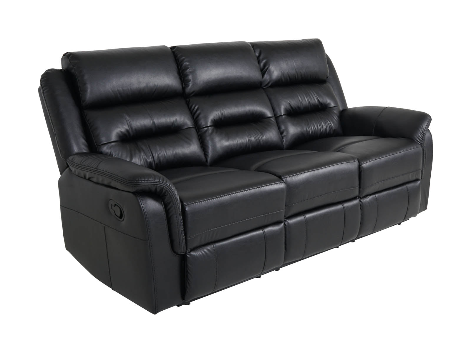 3-Seater Leather Recliner Sofa