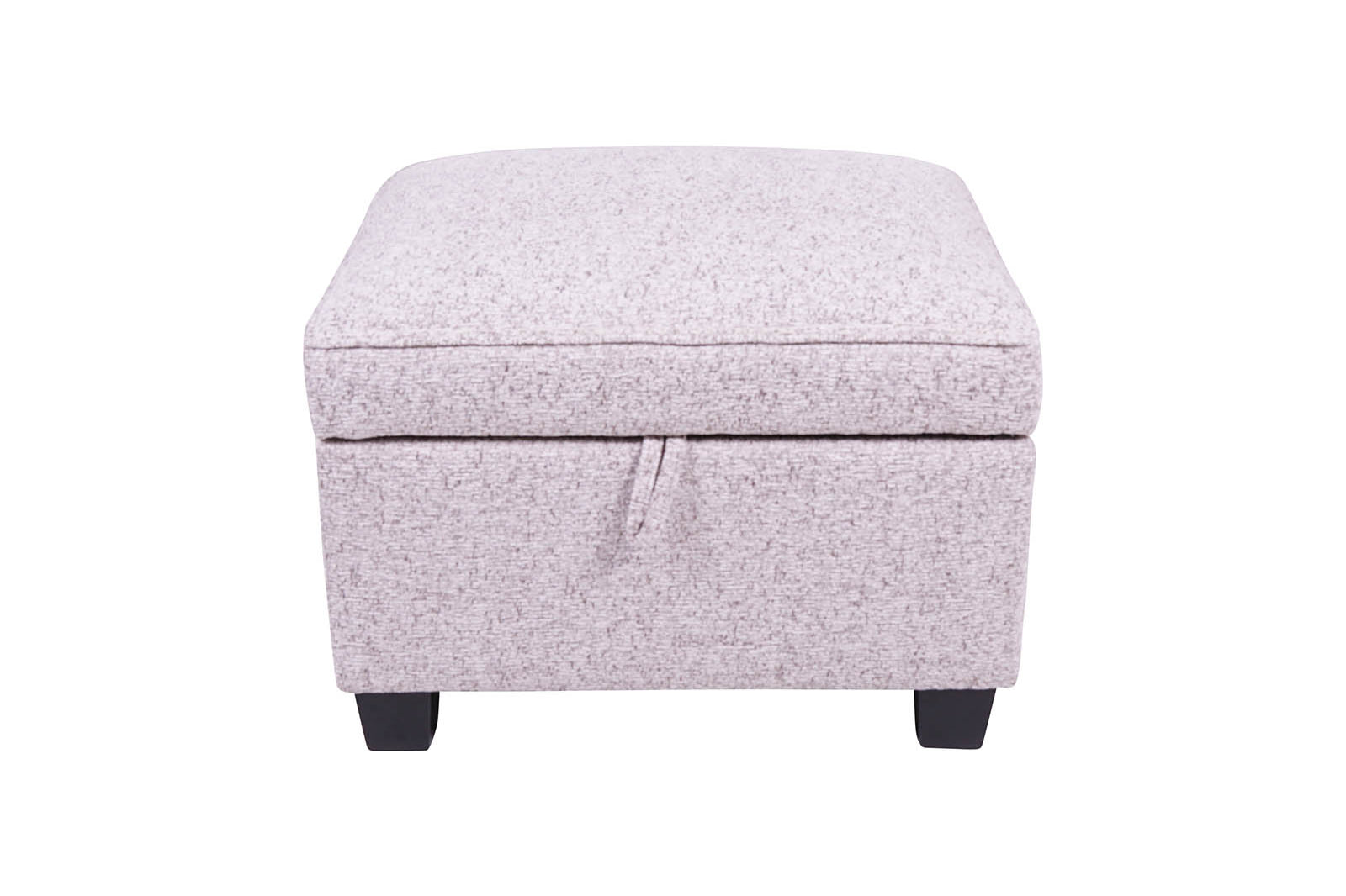 beige storage footstool
