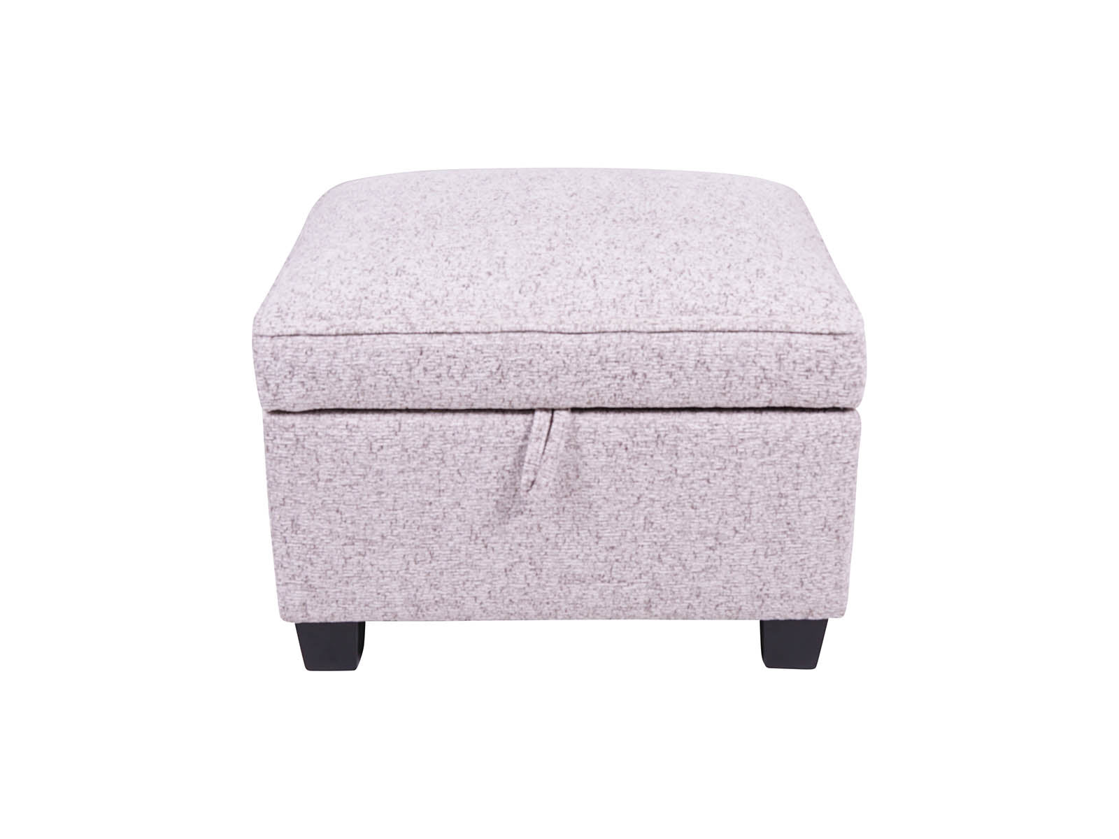beige storage footstool