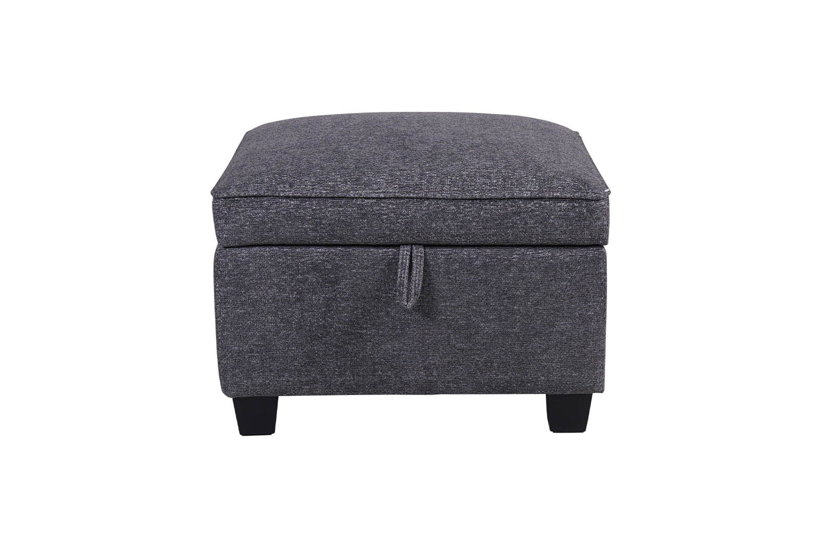 versatile storage footstool in grey