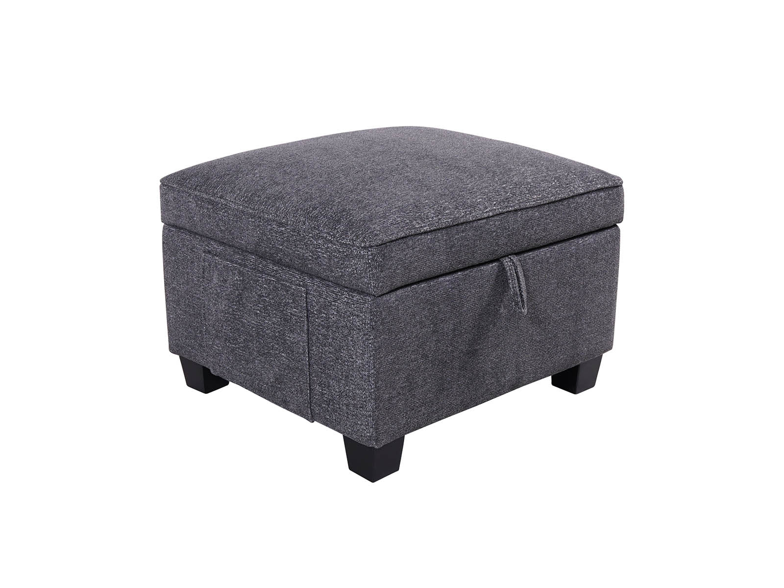 versatile storage footstool in grey