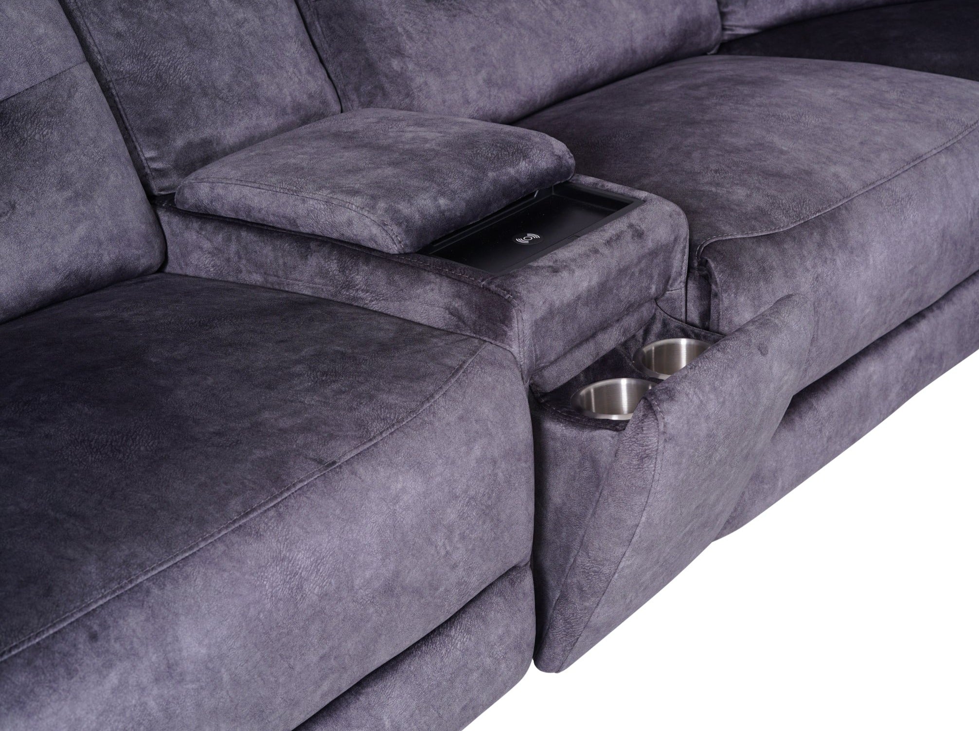 Berlin Dark grey Corner Sofa - Dante Furniture