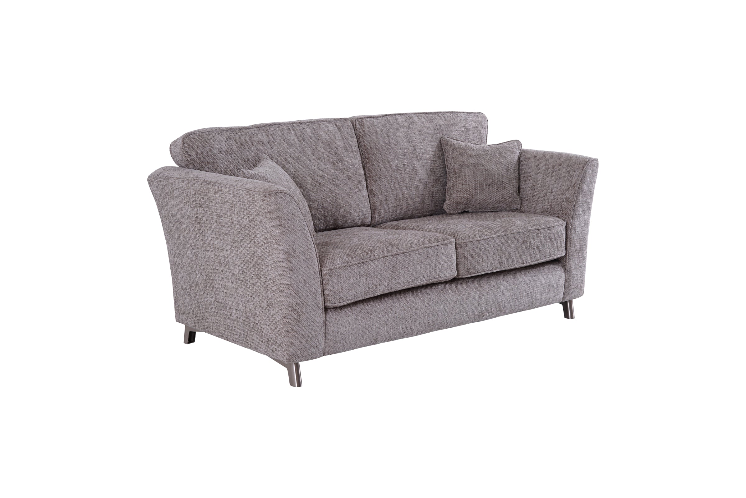 cozy 2 seater sofa in soft beige fabric