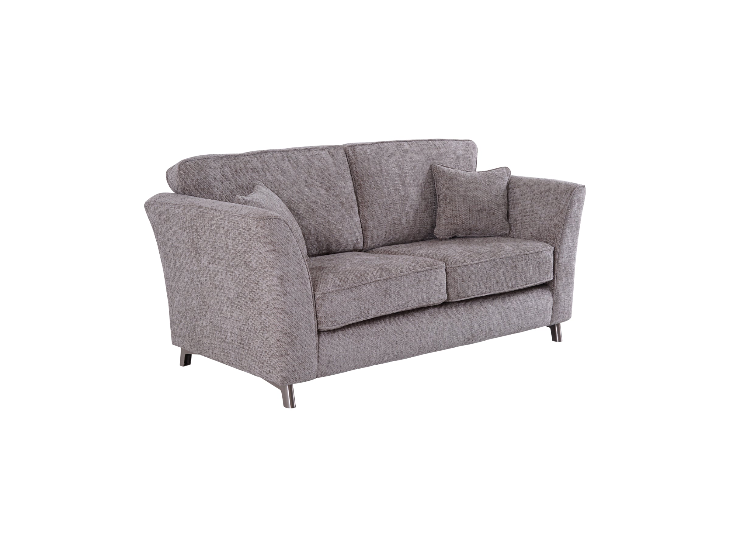 cozy 2 seater sofa in soft beige fabric