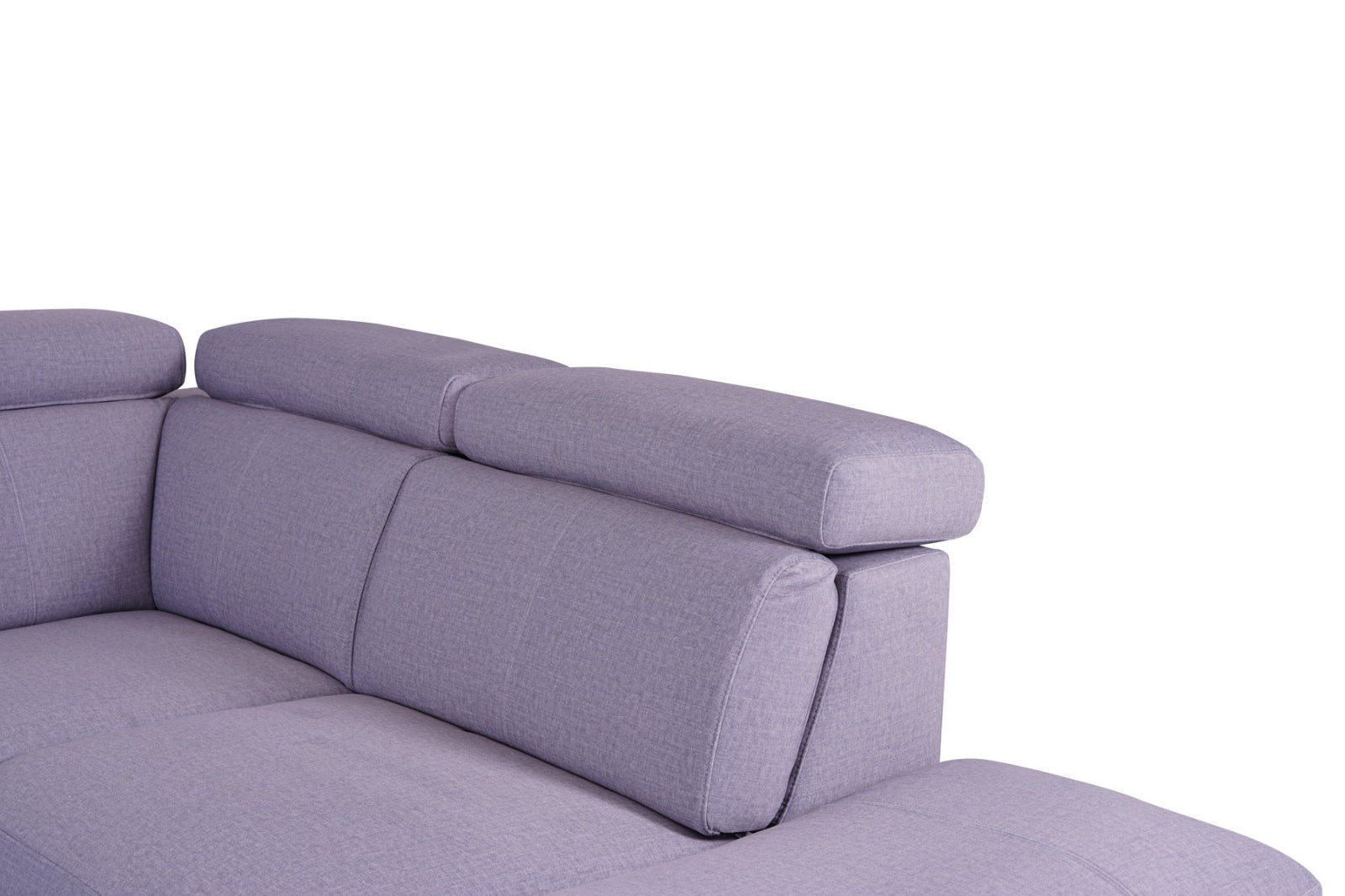 Matera Right Hand Facing Arm Open End Corner Sofa - Pearl Grey Fabric - Dante Furniture