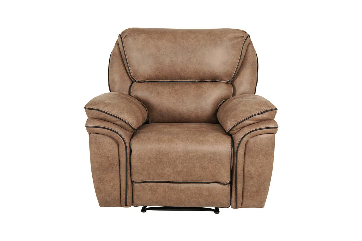 Monaco brown recliner armchair – front view