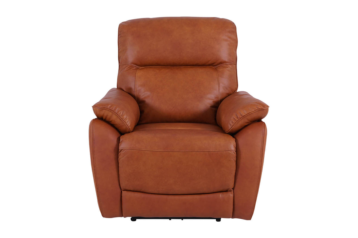 stylish tan recliner armchair
