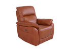 stylish tan recliner armchair