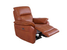 stylish tan recliner armchair