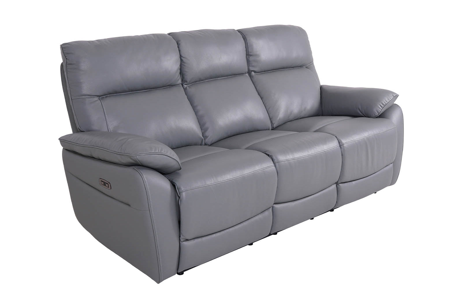 Salisbury 3-Seater Power Recliner Sofa Steel