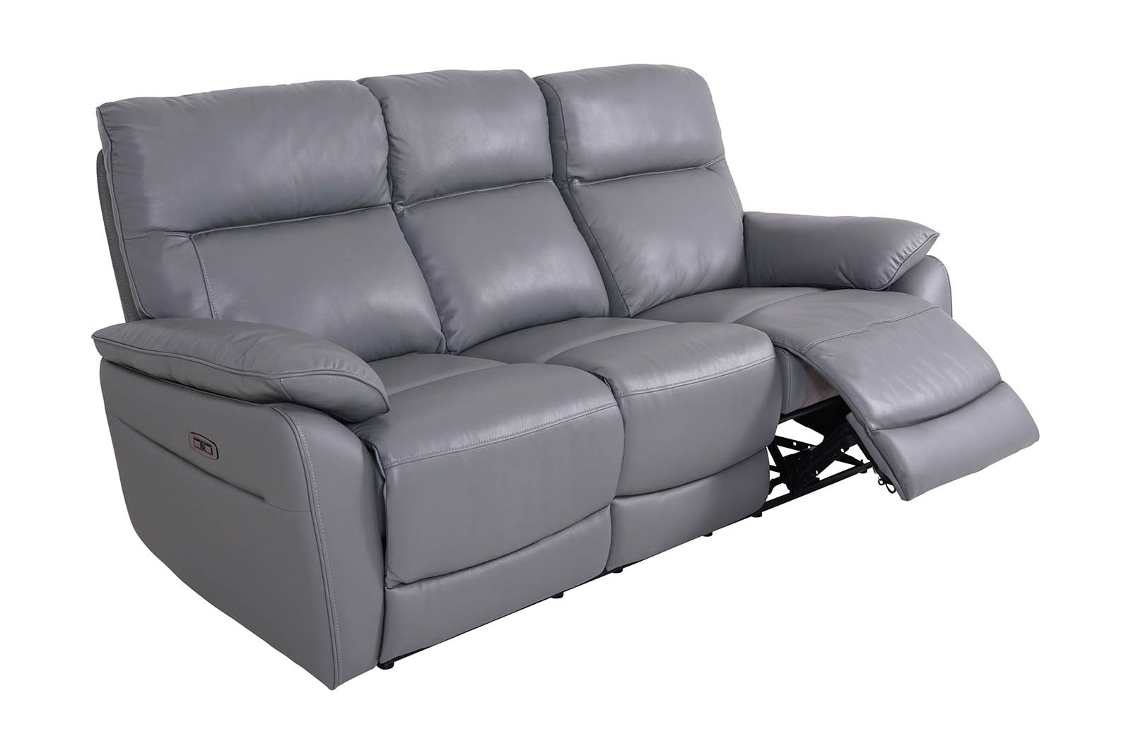 Salisbury 3-Seater Power Recliner Sofa Steel