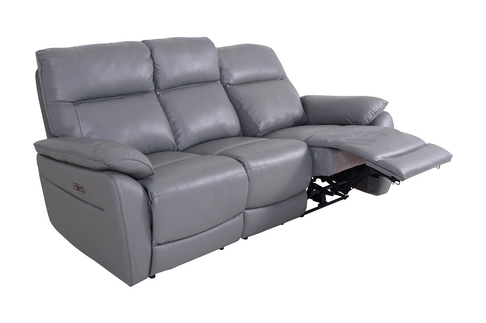Salisbury 3-Seater Power Recliner Sofa Steel