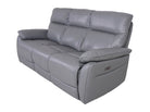 Salisbury 3-Seater Power Recliner Sofa Steel