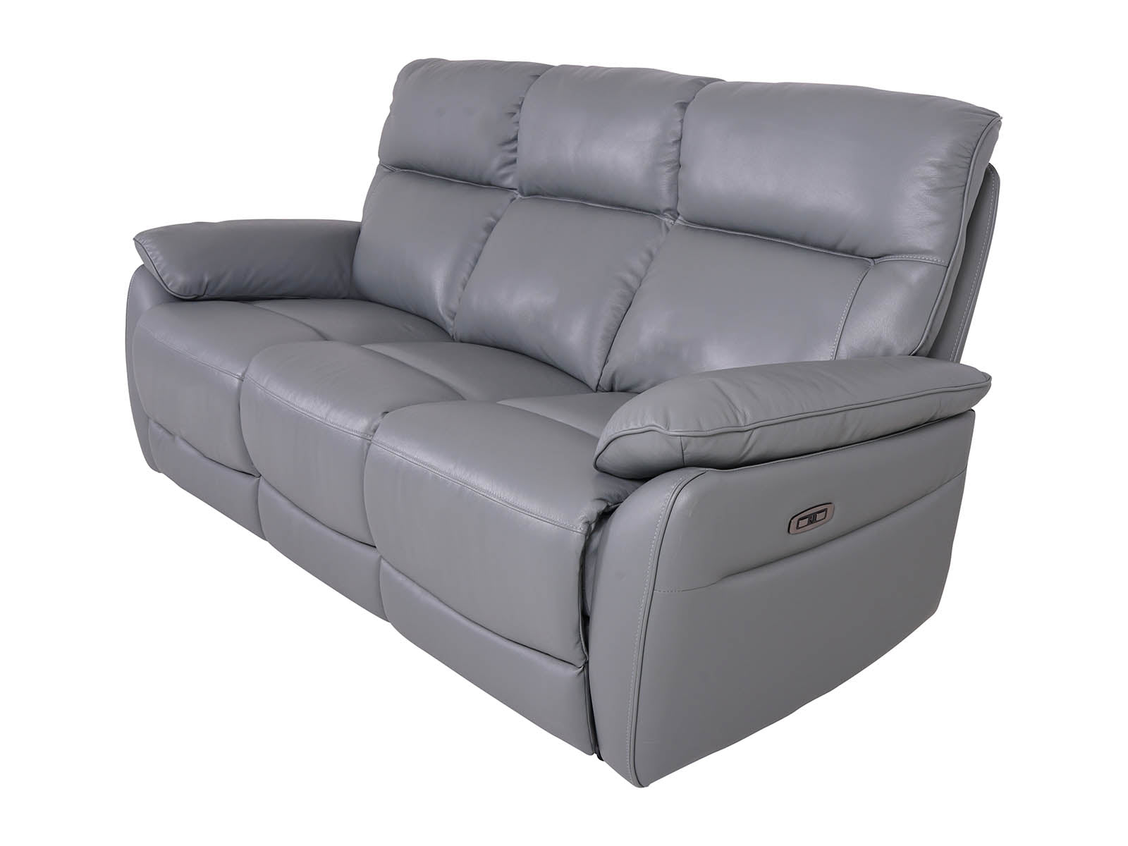 Salisbury 3-Seater Power Recliner Sofa Steel