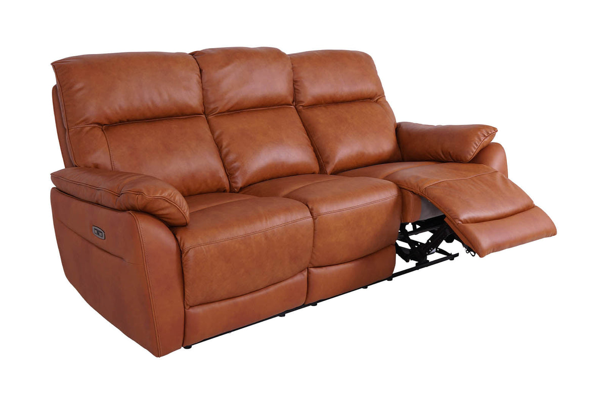 Salisbury 3 Seater Power Recliner Sofa Tan