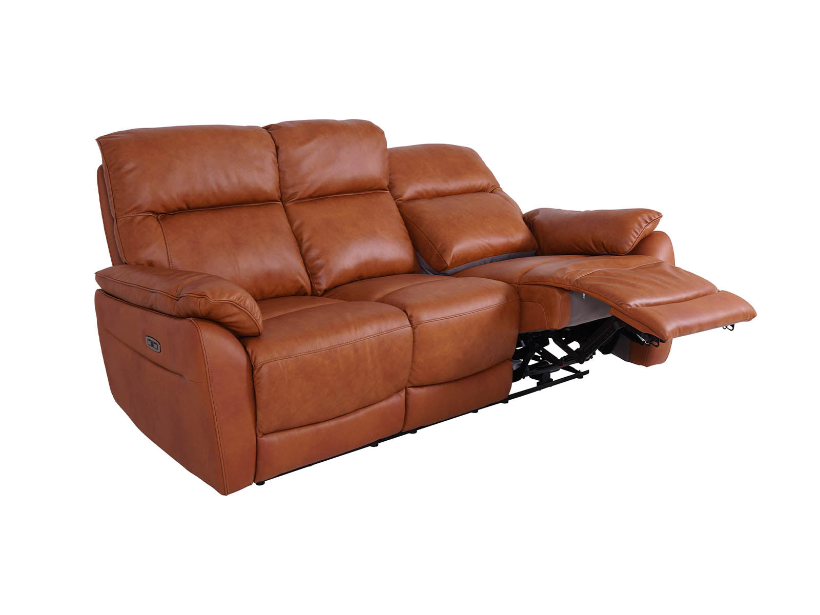 6 Seater Power Recliner Sofa Tan