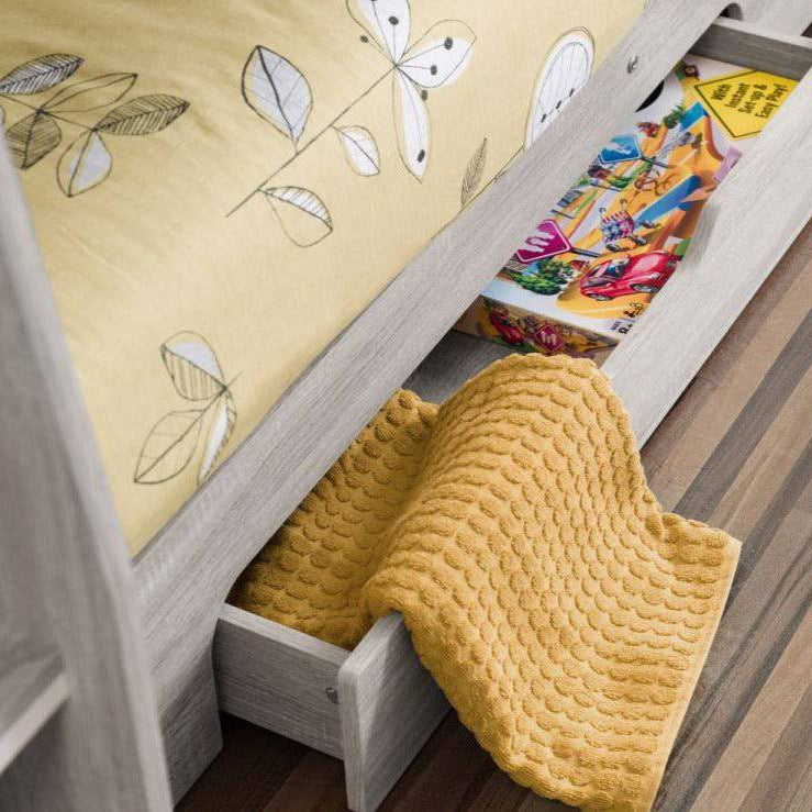 Orion Storage Bunk Bed 3ft Single in Grey Oak