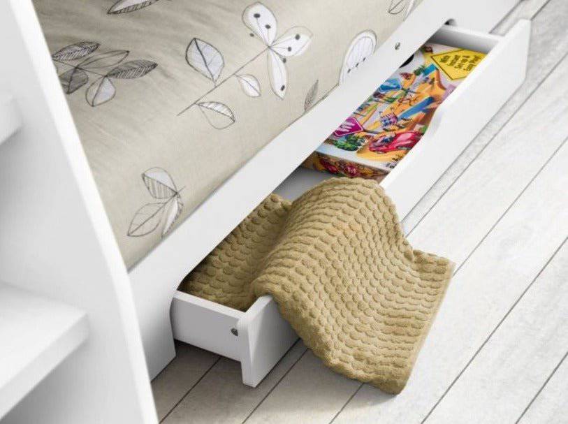 Orion Storage Bunk Bed 3ft Single in White