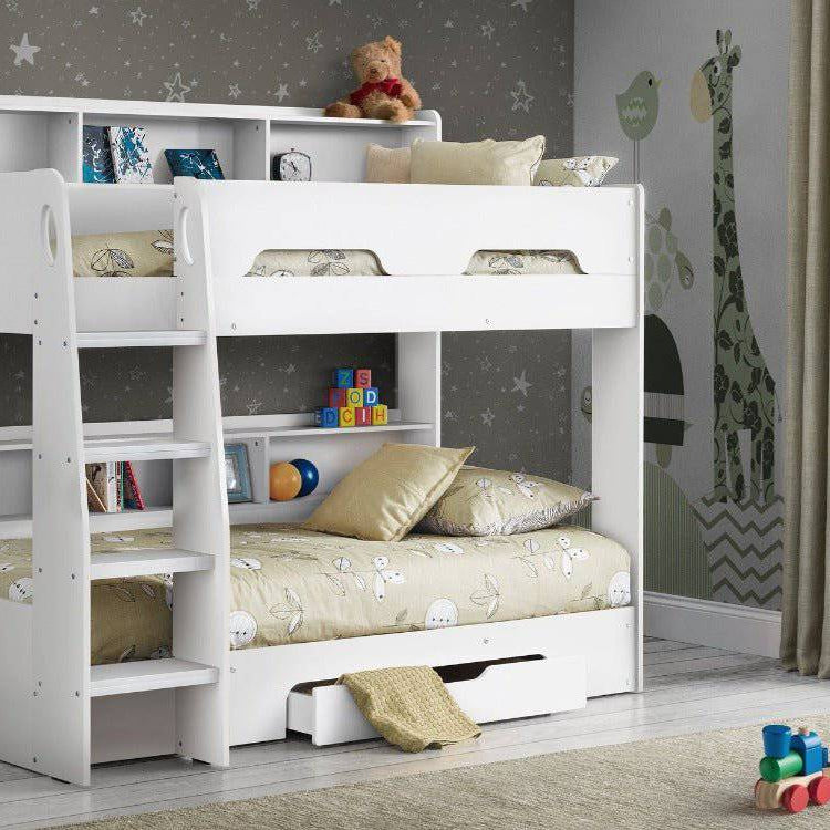 Orion Storage Bunk Bed 3ft Single in White