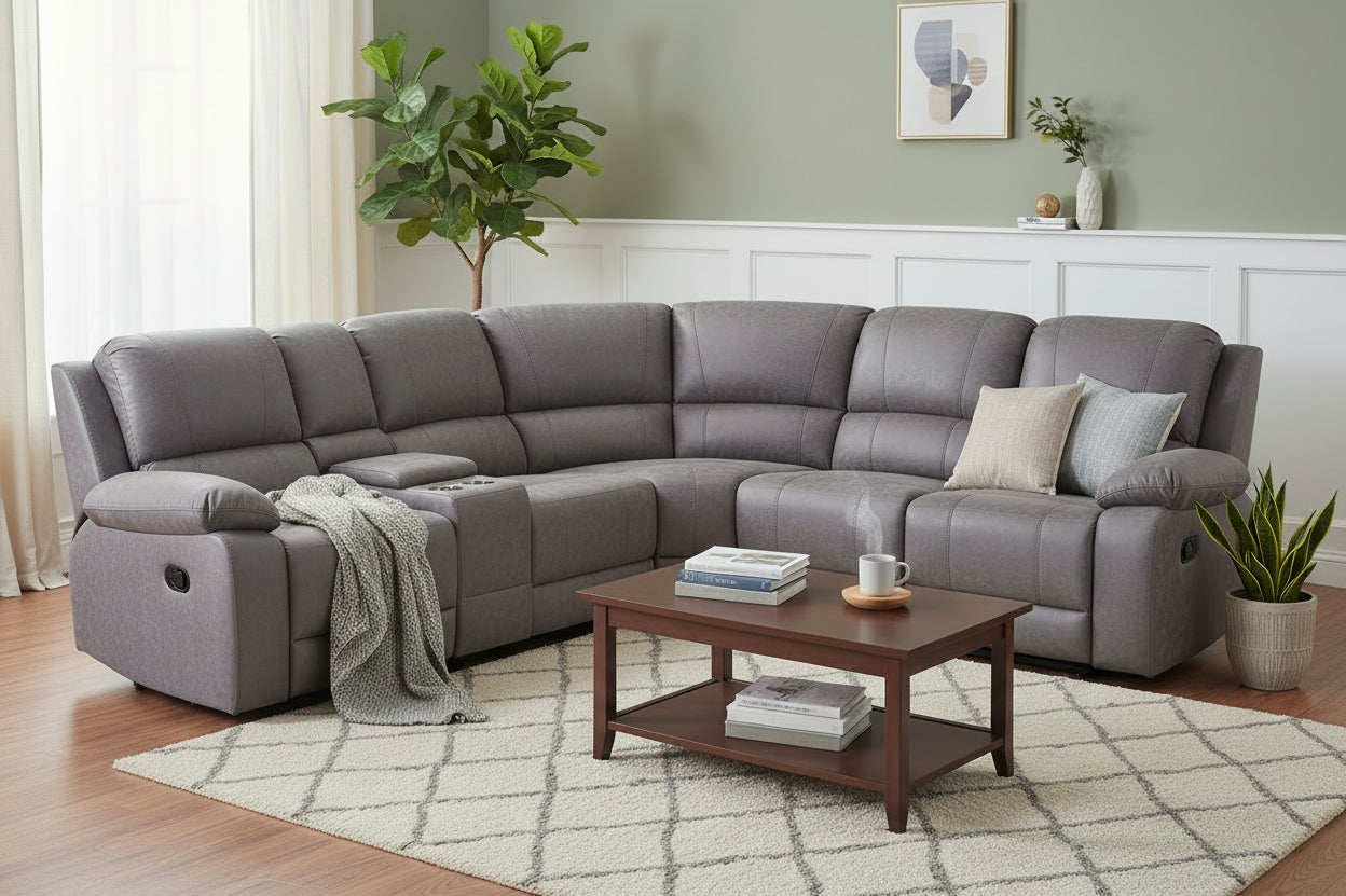 Beri Corner Sofa - Light Grey - Dante Furniture