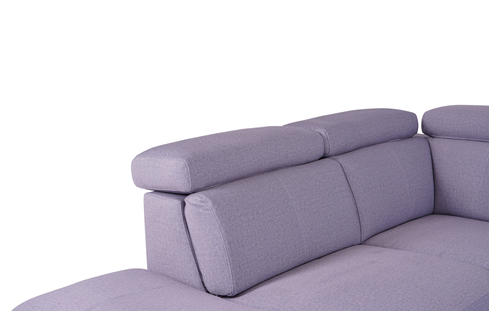 Matera Left Hand Facing Arm Open End Corner Sofa - Pearl Grey Fabric - Dante Furniture