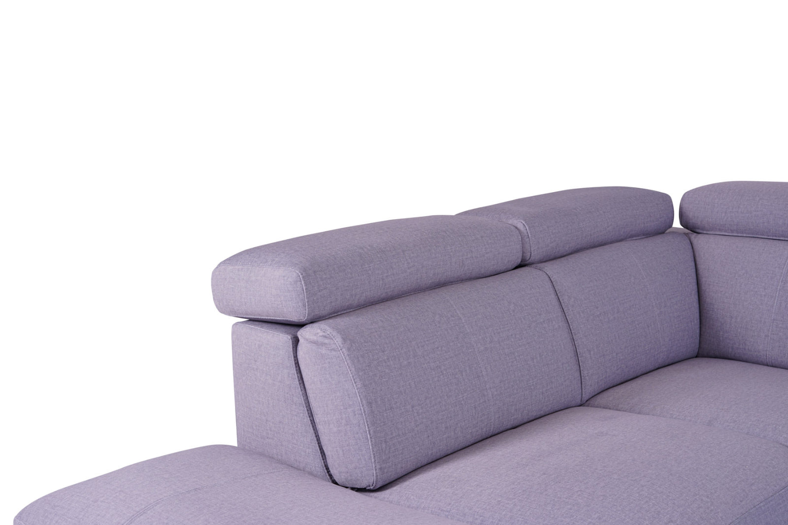 Matera Left Hand Facing Arm Open End Corner Sofa - Pearl Grey Fabric - Dante Furniture