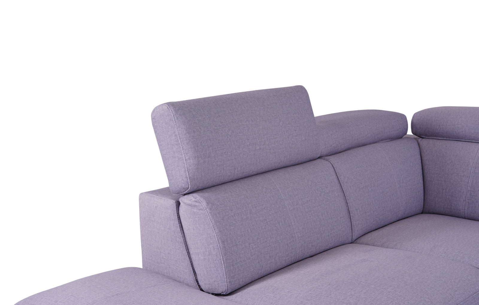 Matera Left Hand Facing Arm Open End Corner Sofa - Pearl Grey Fabric - Dante Furniture