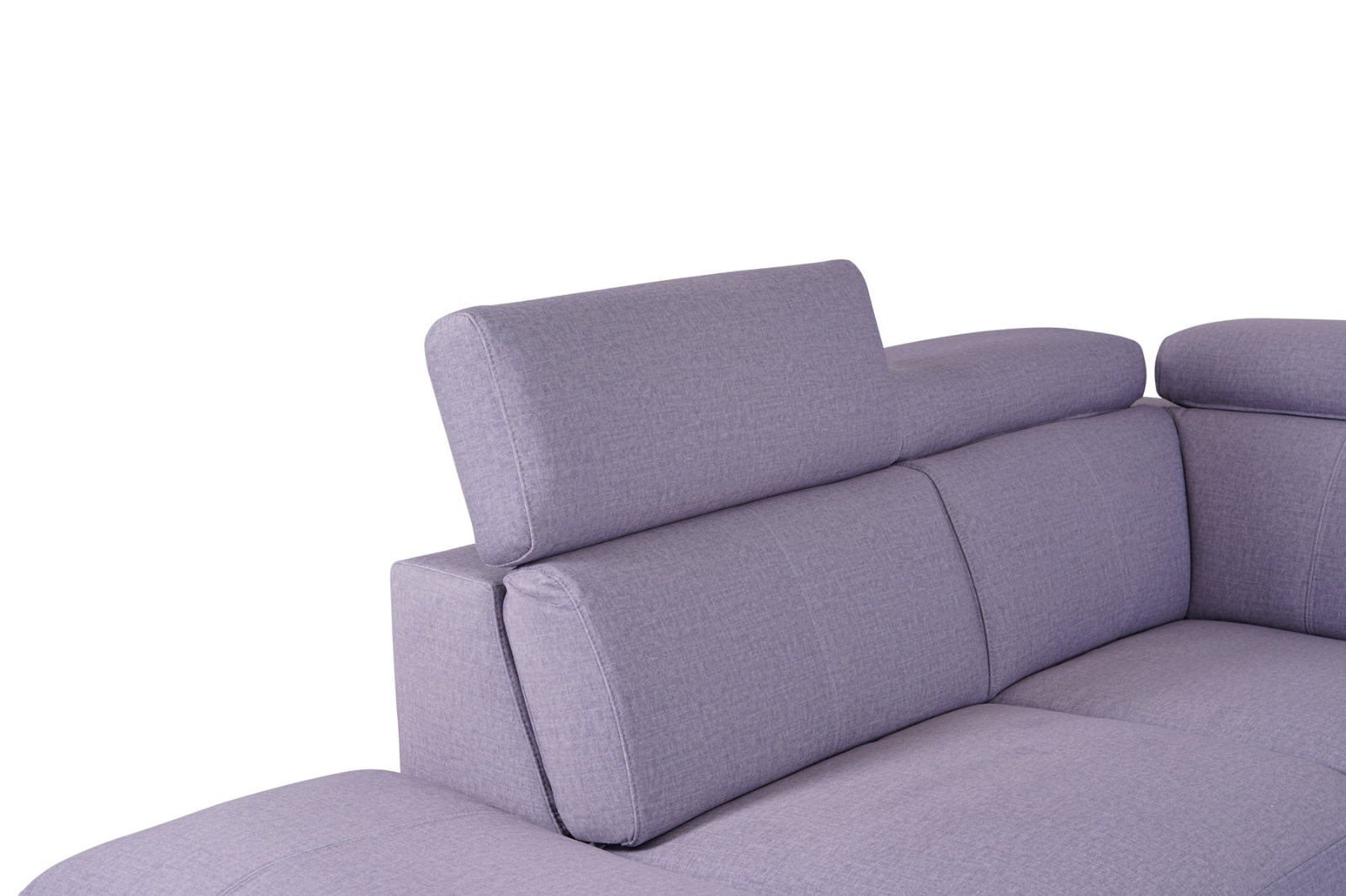 Matera Left Hand Facing Arm Open End Corner Sofa - Pearl Grey Fabric - Dante Furniture