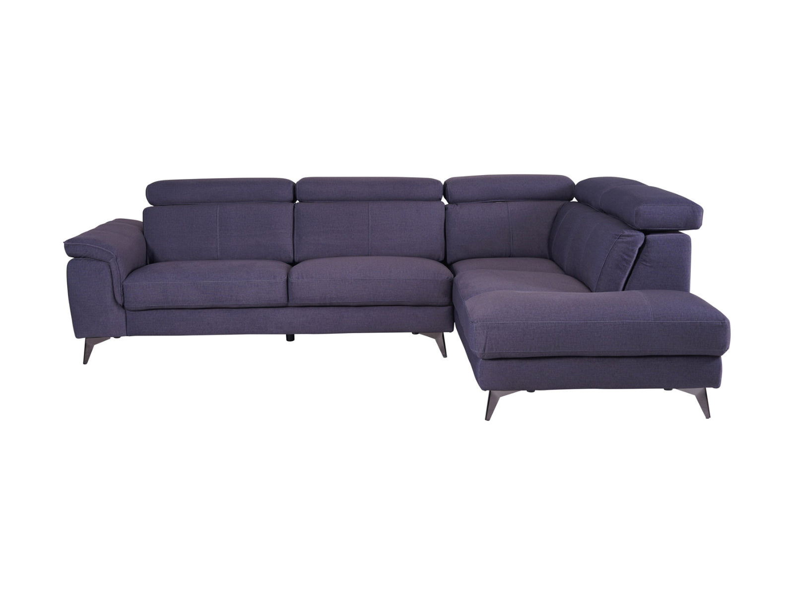 Matera Right Hand Facing Arm Open End Corner Sofa - Charcoal Grey Fabric - Dante Furniture
