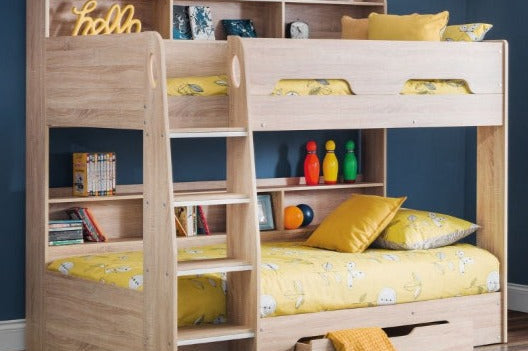 Orion Storage Bunk Bed 3ft Single in Oak