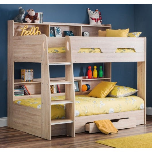 Orion Storage Bunk Bed 3ft Single in Oak