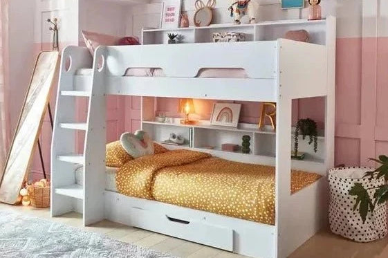 Orion Storage Bunk Bed 3ft Single in White