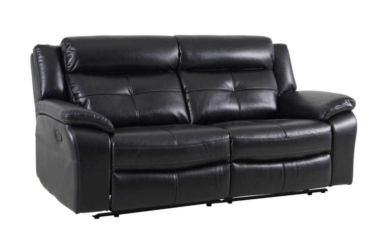 Langdale 3 Seater Recliner - Black - Dante Furniture