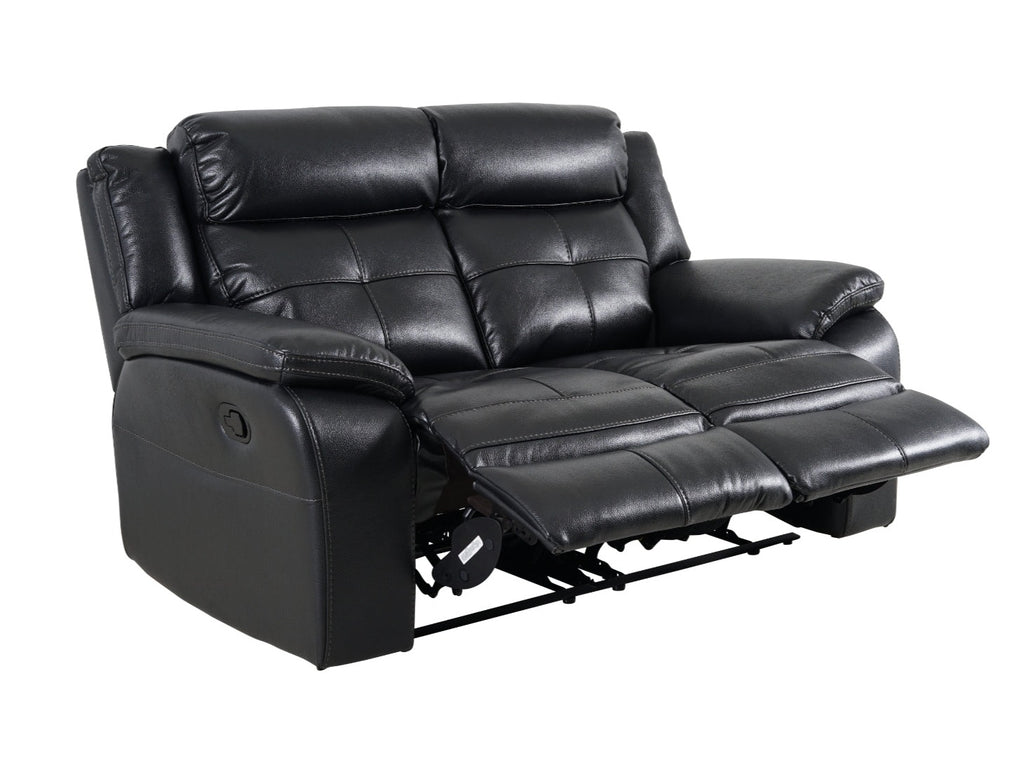 Langdale 2 Seater Recliner - Black - Dante Furniture